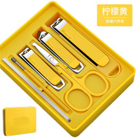 WELLFLYER-Ensemble d'outils de manucure et de pédicure S2 MS-1079 en acier inoxydable, coupe-ongles professionnel en acier inoxydable