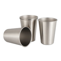Mug de camping personnalisé en acier inoxydable 304, 16 oz, réutilisable, écologique, avec isolation thermique, pour barbecue, maison, bureau, fête