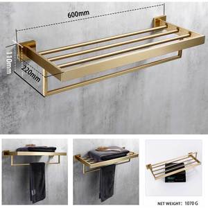 AMAXO Set di Accessori per Bagno di Lusso, Portasciugamani, Scopino per WC, Set Completo - Product Image 3