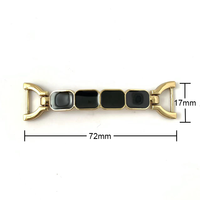 Chaîne de chaussures en alliage d'or avec breloques amovibles, écologique et durable, 17mm*72mm, pour femmes - Grande Vente
