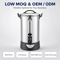 Chauffe-eau électrique professionnel en acier inoxydable 30L pour traiteur et banquets – Distributeur d'eau chaude commercial