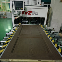 Ligne de production entièrement automatique de portes en bois JYC haute fréquence avec moteur, facile à utiliser, puissance 10KW/20KW