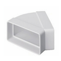 Système de ventilation plat rectangulaire à profil bas en plastique, conduits d'air de 350x75mm, 220x90mm, 204x60mm