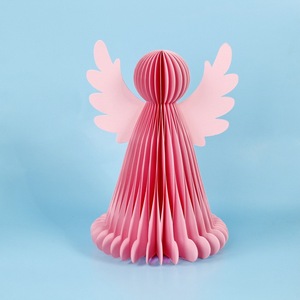 Mini Adorno de Árbol de Navidad de Papel en Forma de Panal, Decoración Festiva 3D para la Nochebuena, Decoración para el Chimenea - Product Image 3