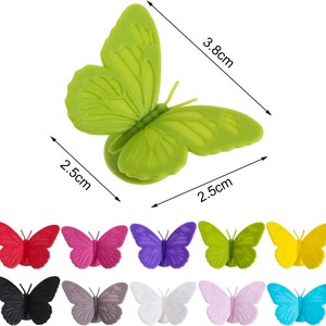 Juego de 10 Marcadores de Copas de Vino de Silicona con Diseño de Mariposa <span class=keywords><strong>para</strong></span> Bodas, Fiestas, Bares, Accesorios <span class=keywords><strong>para</strong></span> Copas de Vino de Silicona - Product Image 3