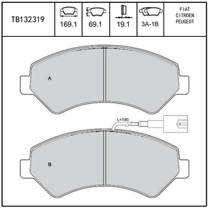 1607878980 Terbon vente en gros pièces <span class=keywords><strong>de</strong></span> système <span class=keywords><strong>de</strong></span> freinage automatique prix bon marché <span class=keywords><strong>plaquette</strong></span> <span class=keywords><strong>de</strong></span> <span class=keywords><strong>frein</strong></span> GDB1703 pour <span class=keywords><strong>Peugeot</strong></span> - Product Image 2