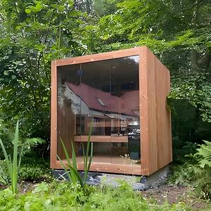 Sauna Tradicional de Vapor Seco e Infrarrojos Lejanos para 2 Personas, con Panel de Control por Computadora de 12KW, de Cedro Rojo/Hemlock, con Calentador Eléctrico de 220-240V - Product Image 3