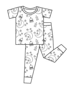 Ensemble de vêtements de détente pour filles Qingli OEM sans droits de douane, imprimés pour la fête des mères, <span class=keywords><strong>pyjama</strong></span> à manches courtes pour filles - Product Image 4