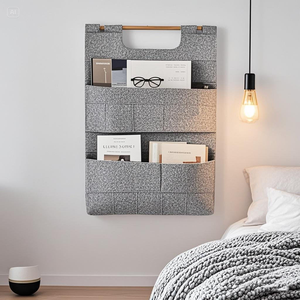Mofelt, sac de rangement mural en tissu non tissé de haute qualité, design européen, multifonction, pliable, 60 pièces, vente chaude - Product Image 5