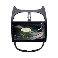 Pemutar Dvd Mobil Din Ganda Bingkai Fascia Navigasi Stereo Carplay Bt Radio Mobil Android untuk Peugeot 206 2000-2016