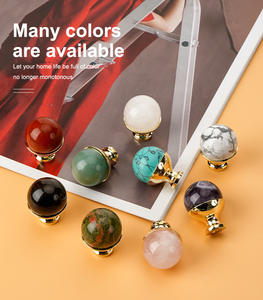 Bouton de meuble moderne en alliage de zinc à trou unique pour tiroirs et armoires - Forme circulaire, installation facile, cuisine, chambre, salle de bain - Product Image 4