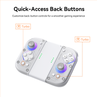 Control de Juego Mecánico Aolion J20 con Joypad para Joy-con Izquierdo y Derecho, Botón Turbo, Giroscopio de Seis Ejes, Inalámbrico BT para PC NS2