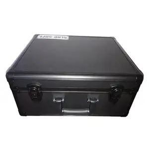 Black Tool Storage Case Waterproof Customized Graded Sports Cards Aluminum Case