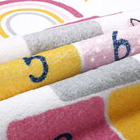 Tapis pour enfants Hopscotch Tapis de sol rond arc-en-ciel Tapis de salle de jeux amusant et éducatif
