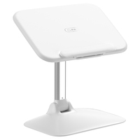Support de tablette ergonomique pour enfants SAIJI, léger, pliable, blanc et bleu, support de lecture pour livre, pour l'étude, la voiture, le lit