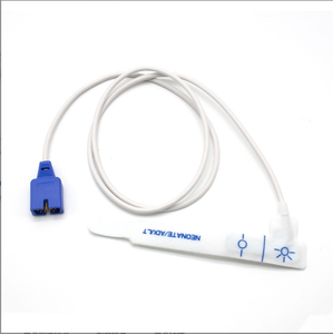 Sonde d'oxymétrie de pouls jetable Nellcor compatible 9 broches pour nouveau-nés, nourrissons, enfants et adultes, non tissée, à usage unique - Product Image 3