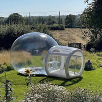 Dôme à bulles gonflable publicitaire pour fêtes d'enfants en extérieur, tente igloo en cristal, impression numérique de qualité commerciale