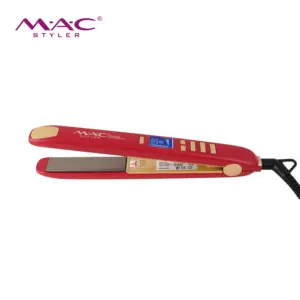 Wholesale New Design Styling Care Flat Iron Suitable For Home LCD Temperature Control Fast Heat Professional Straightener