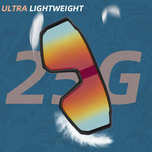 Gafas de Sol Deportivas Ultraligeras con Lentes Polarizadas Grises Envolventes, Protección UV400 para Ciclismo, Pesca y Actividades al Aire Libre - Product Image 3