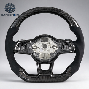 Volante de Cuero y Fibra de Carbono Forjada para VW Golf 7R/GTI/MK7/Golf7.5/Sportsvan/Lamando/R-Line - Product Image 1