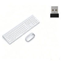 İnce Şarj Edilebilir 2.4G Kablosuz Klavye ve Mouse Seti - Tam Boy 114 Tuşlu Type-C Şarjlı Ergonomik Tasarım Ofis ve Ev İçin