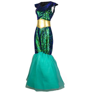 Disfraz de Aquaman para Parejas Adultas, Conjunto de Cleopatra Faraón y Sirena, Poliéster, Unisex, Juego de Roles, Disfraz de Anime - Product Image 3