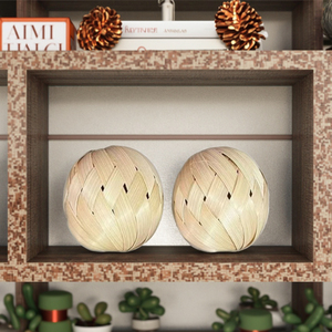 Yiqiang Handmade Tự Làm Trang Trí Tre Dệt Quả Bóng Nhỏ Giỏ Nhỏ Đồ Trang Trí Cho Trang Trí Nội Thất Tre Thủ Công Mỹ Nghệ - Product Image 6