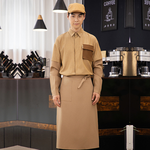 Uniforme d'hiver pour personnel d'hôtel et de restaurant 25333-34, tenue de service de restauration à manches longues pour l'équipe de café, vêtements de travail professionnels quotidiens - Product Image 4