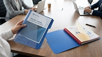 Classeurs en PP Manila personnalisés A4 A5 1/3 découpés, format lettre, pour documents de bureau, fournitures scolaires, classification