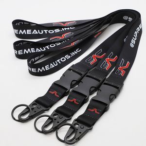 Custom Logo Breakaway Safety Buckle Polyester Lanyard <b>Car</b> Club Member Keychain Lanyard - Product Image 1