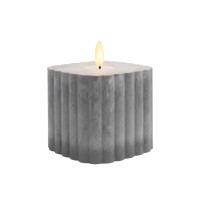 Mini Lampe LED en Ciment Effet Flamme, Petite Décoration, Lampe Décorative Sans Flamme pour Table, Chevet et Table de Café