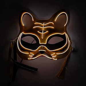 <strong>Tiger</strong> Print Glowing Upper Face <strong>Mask</strong> with Tassels Girl Women Light up Party Luminous <strong>Mask</strong> LED Disguise <strong>Masks</strong> Costume Accessory - Product Image 3