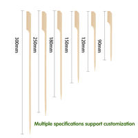 Brochettes en bambou Teppo jetables de qualité alimentaire supérieure, écologiques, naturelles et de haute qualité