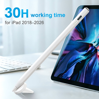 Stylet Actif WENKU pour iPad, Art Numérique, Autonomie de 30 Heures, Rejet de la Paume, Compatible Inclinaison, Tablettes 2018-2026, Ultra-Longue Durée