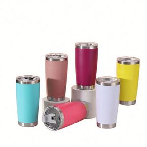 Taza de Viaje con Logotipo Personalizado de 20 oz, Grabado Láser, Recubrimiento en Polvo, Doble Pared, Acero Inoxidable, Termo, Vasos Térmicos con Tapa Magnética - Product Image 1
