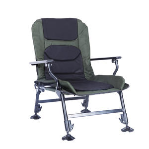 Silla de Pesca Ajustable para Todo Terreno, Respaldo de 3 Posiciones, Silla Plegable Portátil para Exteriores y Camping con Patas Telescópicas - Product Image 1