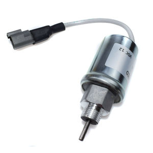Válvula solenoide de parada de encendido U85206452, tamaño de puerto de 1/4 pulgadas, 12 V CC, para piezas de excavadora - Product Image 1
