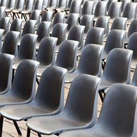 Chaise d'entraînement en plastique, chaise d'étudiant, chaise empilable moderne, prix bas, mobilier scolaire, chaises en plastique pour université, directement de l'usine