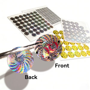 מדבקות אבטחה הולוגרפיות בלייזר בהתאמה אישית עם צבעי קשת ותכונות למניעת זיופים - Product Image 6