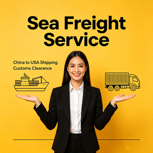 Turnkey Logistics Service Sea Freight DDP China to USA for Online Retail