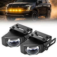 Faros Antiniebla Ultra Delgados con Proyector LED Integrado, de Bajo Perfil, con Doble Color para Autos y Camionetas, Universales