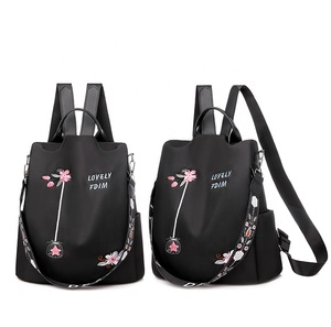 Mochilas de Moda con Bordado de Flores <span class=keywords><strong>para</strong></span> Mujer, Gran Capacidad, Tela Oxford, <span class=keywords><strong>Mochila</strong></span> Escolar <span class=keywords><strong>para</strong></span> Estudiantes - Product Image 6