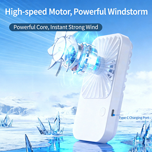Ultra Thin Pocket Mini Handheld <b>Fan</b> Rechargeable Portable <b>Personal</b> Cooling <b>Fan</b> 3 Speed Adjustable Quiet Small <b>Fan</b> - Product Image 2