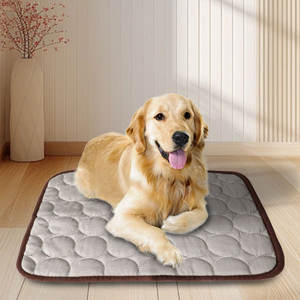 เสื่อคอกสุนัขแมวสัตว์เลี้ยงแบบทันสมัยสำหรับฤดูร้อนผ้าไนลอนระบายอากาศได้ดีพร้อมผ้าไหมเย็นพิมพ์ลายการ์ตูนรูปสัตว์สำหรับวันที่อากาศเย็นสบายในฤดูร้อน - Product Image 4