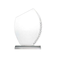 Design de luxe en cristal blanc flamme de verre cristal optique trophée souvenir d'événement sportif