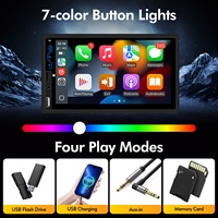 Autoradio MP5 2 DIN en gros avec CarPlay sans fil, Android Auto, Bluetooth, Mirror Link, GPS et caméra de recul
