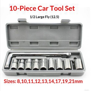 <span class=keywords><strong>Set</strong></span> di 40 Pezzi di <span class=keywords><strong>Chiavi</strong></span> <span class=keywords><strong>a</strong></span> <span class=keywords><strong>Bussola</strong></span> e Cricchetto in Acciaio al Carbonio con Custodia Rigida per Riparazione Auto e Moto - Product Image 5