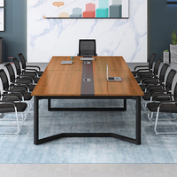 Table de conférence de salle de réunion en bois moderne de haute qualité, prix d'usine en Chine, mobilier de bureau, écologique, durable, hôpital, école