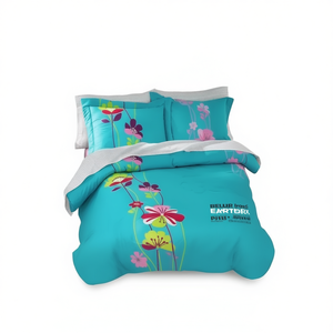 Ensemble de literie Brix King Size 10 pièces, imprimé floral, coton et polyester, usage domestique, toutes saisons, style décontracté - Product Image 1