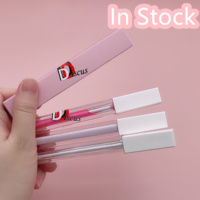 Emballage carré transparent pour rouge à lèvres, nouvel accessoire cosmétique, Tube vide, en plastique, liquide de haute qualité, ml